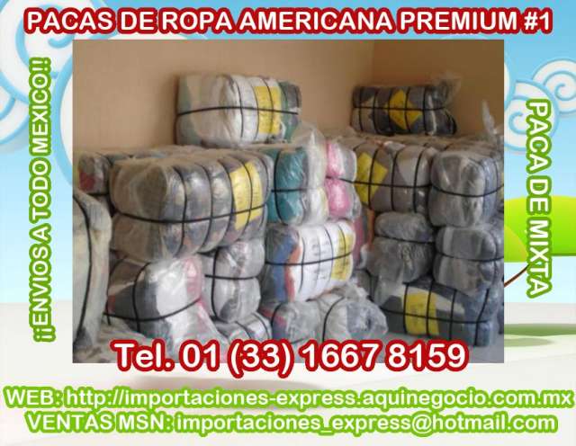 Pacas de ropa americana enviamos a todo mexico en Jalisco - Ropa y calzado  | 381248