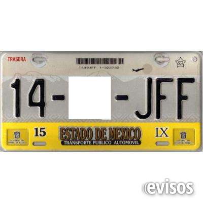 Vendo placas taxi edo de mex, nezahualcoyotl ag9 en Nezahualcóyotl - Autos  | 602549