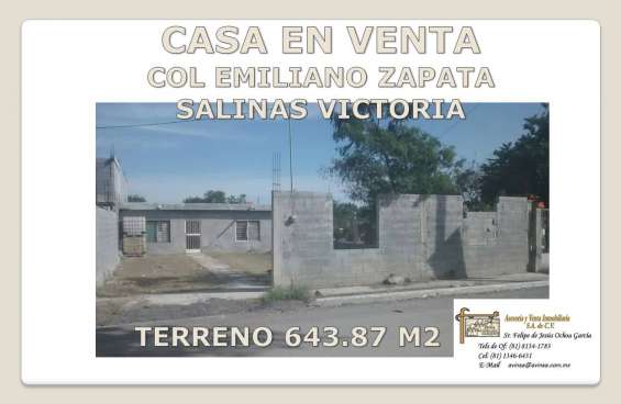 Casa en venta, col emiliano zapata, salinas victoria en Guadalupe - Casas  en venta | 699210