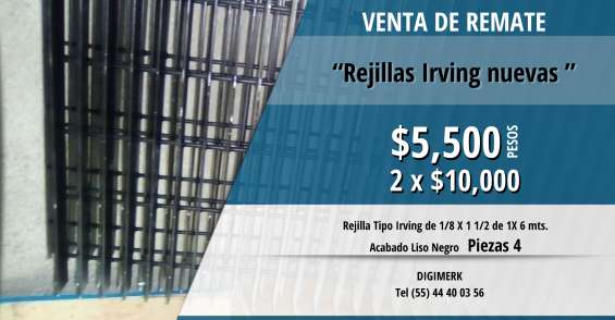 Venta De Rejillas Tipo Irving En Iztacalco Herramientas